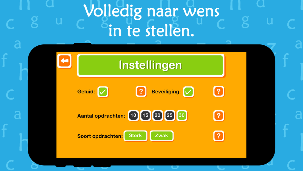 Oefenen met werkwoorden - Image screenshot of android app