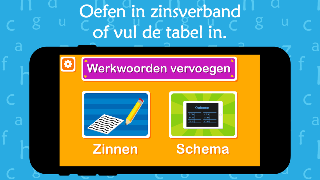 Oefenen met werkwoorden - Image screenshot of android app