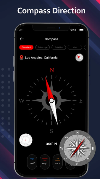 Digital Compass for Android - Image screenshot of android app