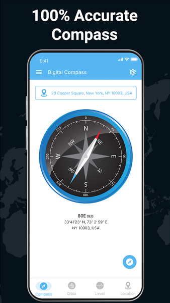 Accurate Compass App & Qibla - Image screenshot of android app