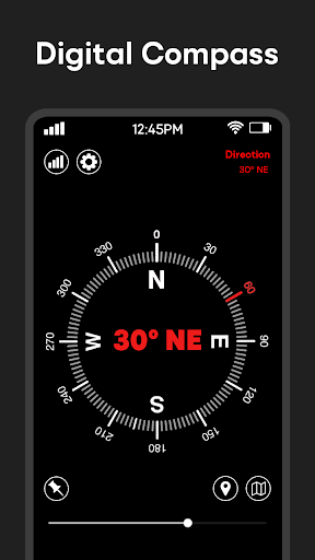 Digital Compass: Smart Compass - عکس برنامه موبایلی اندروید