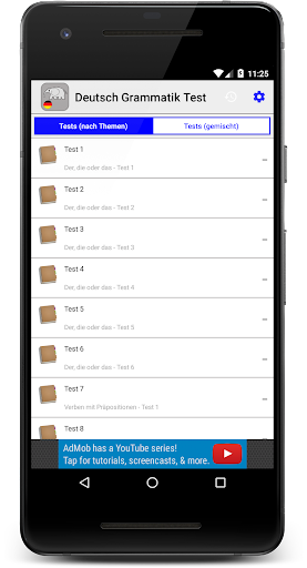 Deutsch Grammatik Test - عکس برنامه موبایلی اندروید