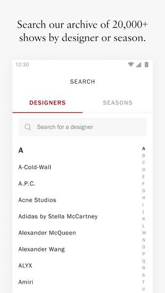 Vogue Runway Fashion Shows - Image screenshot of android app