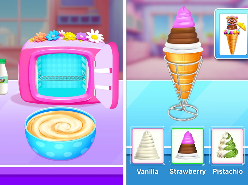 Sweet Ice Cream Maker Games - عکس بازی موبایلی اندروید