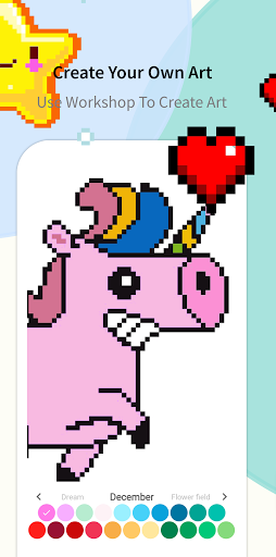 Pixel Unicorn: Color By Number - عکس برنامه موبایلی اندروید