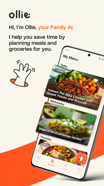 Ollie: Family AI for Meals - Image screenshot of android app