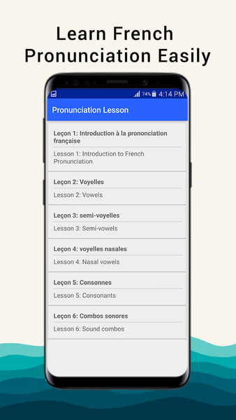 French Pronunciation - عکس برنامه موبایلی اندروید