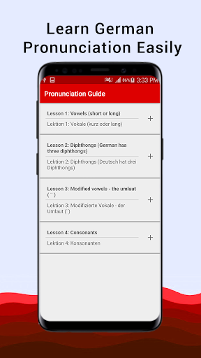 German Pronunciation - عکس برنامه موبایلی اندروید