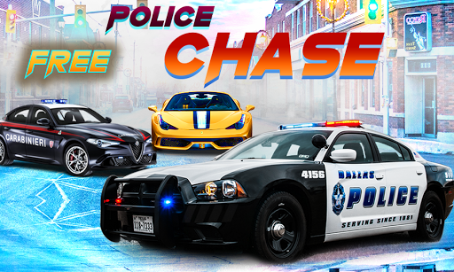 Blocky Police Chase: Cop Games - Gameplay image of android game
