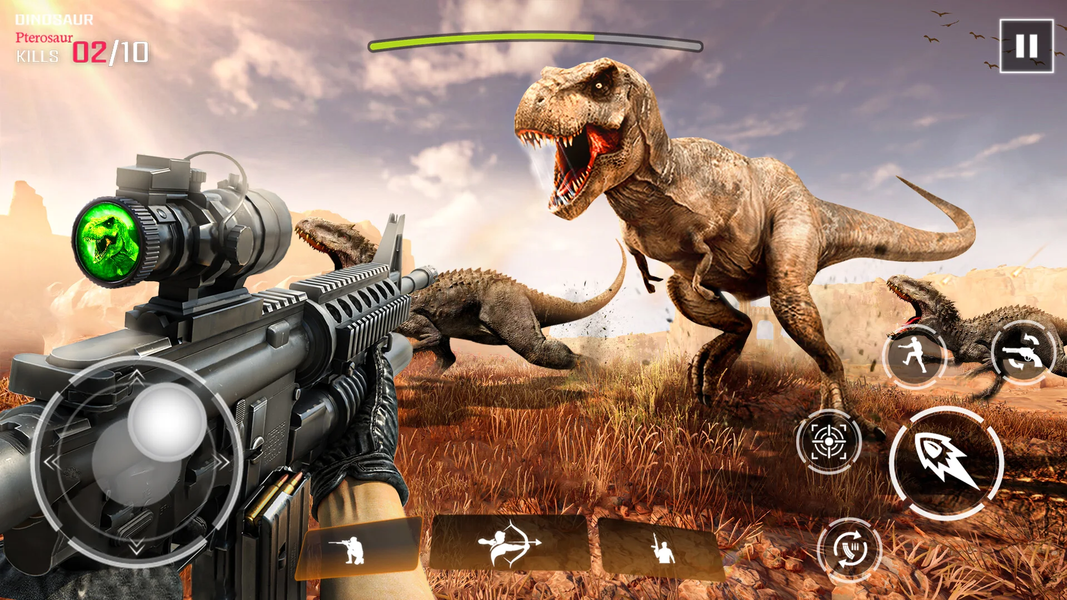 Dinosaur Hunter: Hunting Games - Gameplay image of android game