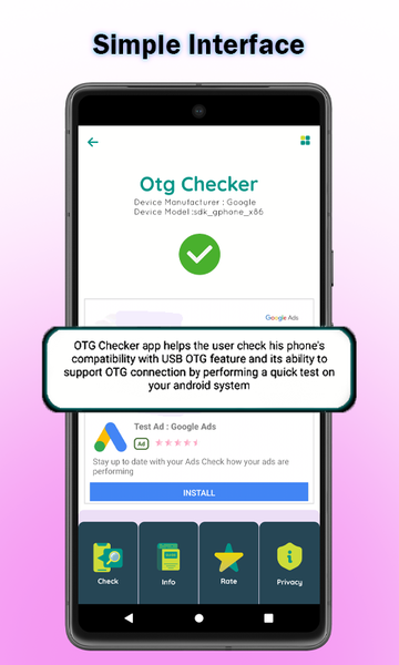 USB OTG Checker Compatible ? - Image screenshot of android app