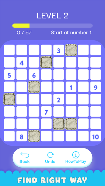 Fill one line number puzzle - عکس بازی موبایلی اندروید