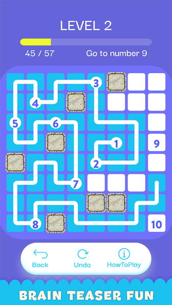 Fill one line number puzzle - عکس بازی موبایلی اندروید