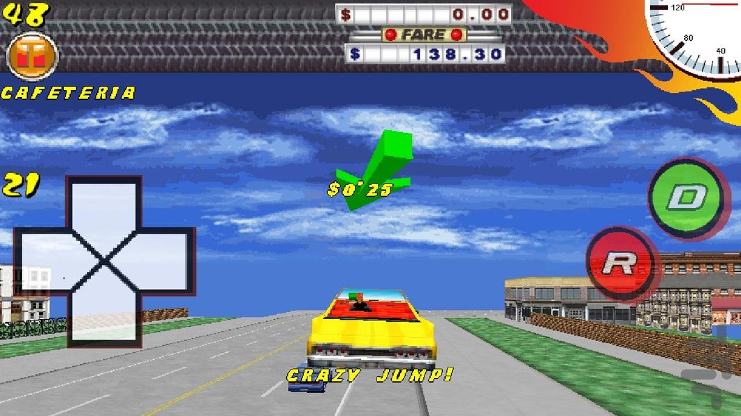 تاکسی دیوانه ۳ بعدی - عکس بازی موبایلی اندروید