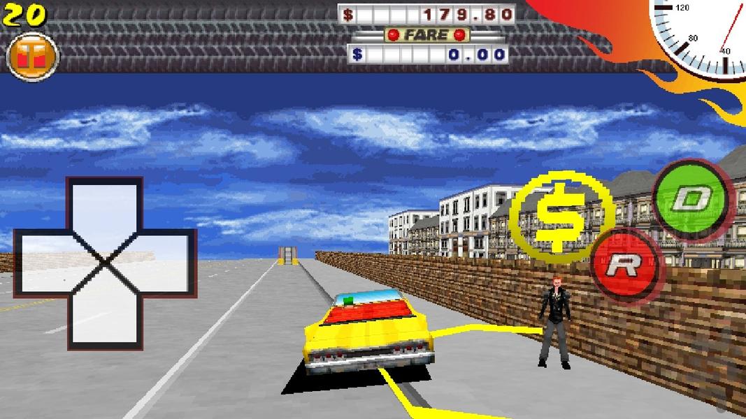 تاکسی دیوانه ۳ بعدی - عکس بازی موبایلی اندروید