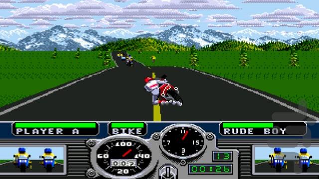 Road Rash - Gameplay image of android game