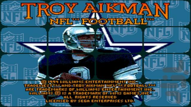 Troy Aikman NFL Football - Gameplay image of android game