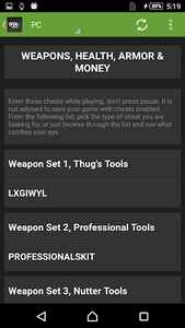 GTA 5 PC Weapon Cheats