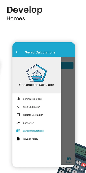 Construction Calculator - عکس برنامه موبایلی اندروید
