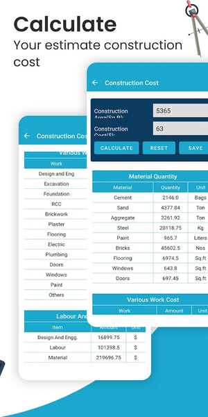Construction Calculator - عکس برنامه موبایلی اندروید