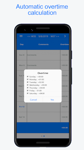 Planningify : Track work time - عکس برنامه موبایلی اندروید