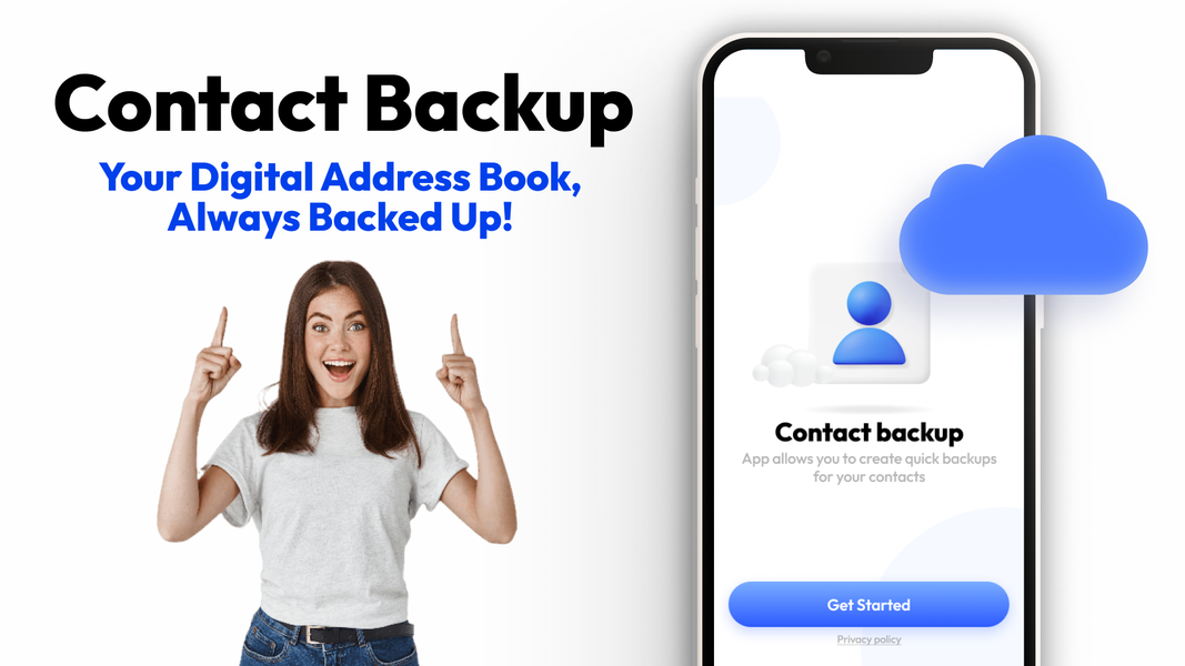 Contacts Backup Storage App - عکس برنامه موبایلی اندروید