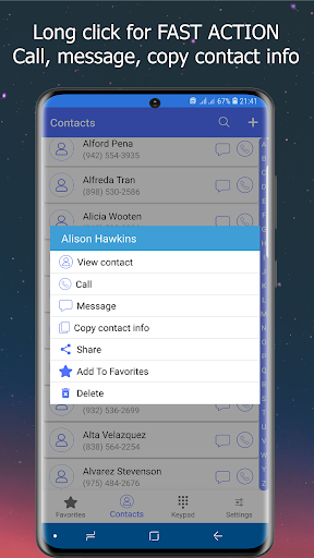 Contacts and Dialer Keypad - عکس برنامه موبایلی اندروید