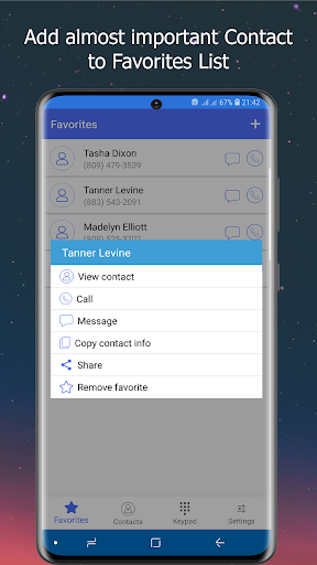 Contacts and Dialer Keypad - Image screenshot of android app