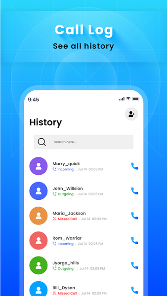 Contacts - عکس برنامه موبایلی اندروید