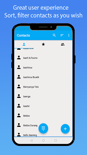 Contacts plus - عکس برنامه موبایلی اندروید
