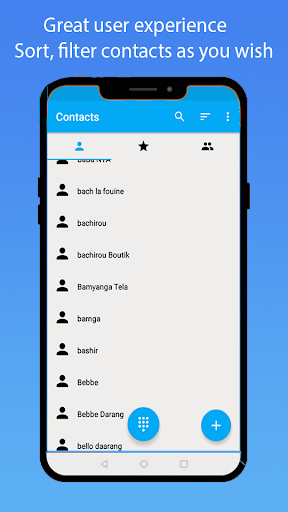 Contacts plus - Image screenshot of android app