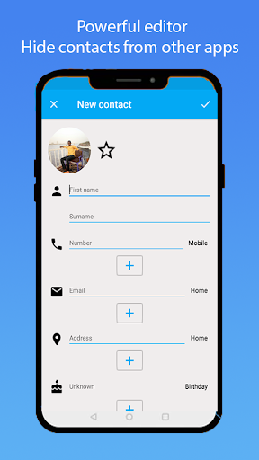 Contacts plus - عکس برنامه موبایلی اندروید