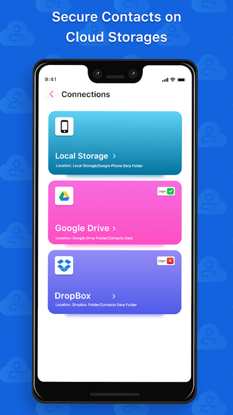Contacts Backup and Restore - عکس برنامه موبایلی اندروید