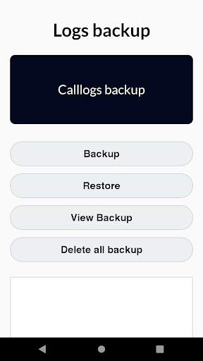 SMS , Call Logs , Contacts Bac - عکس برنامه موبایلی اندروید
