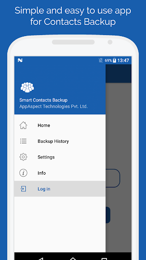 Smart Contacts Backup - (My Contacts Backup) - Image screenshot of android app