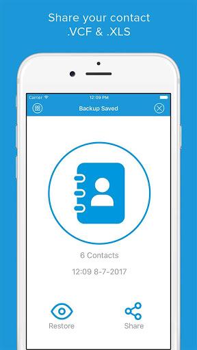 Contact Backup And Restore - عکس برنامه موبایلی اندروید