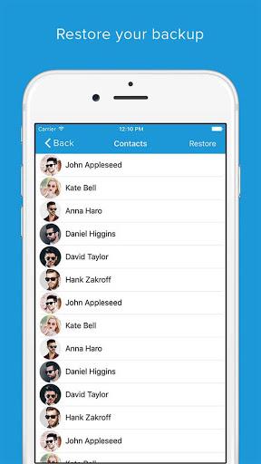 Contacts - Image screenshot of android app