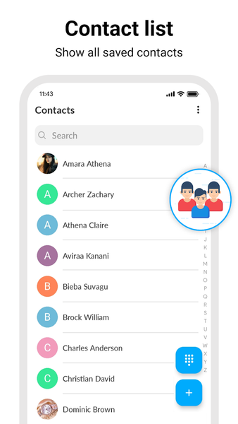 Contacts - Image screenshot of android app