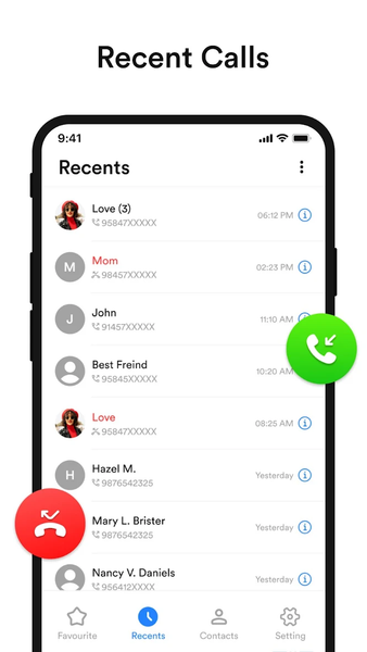 Contacts - عکس برنامه موبایلی اندروید