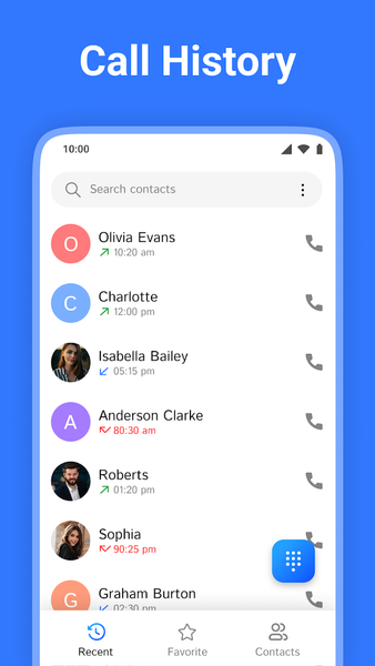 Contacts - عکس برنامه موبایلی اندروید