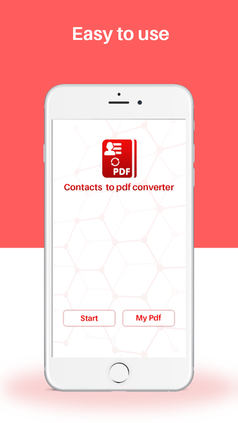 Contacts To PDF converter - Image screenshot of android app