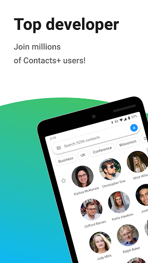 Contacts+ - عکس برنامه موبایلی اندروید