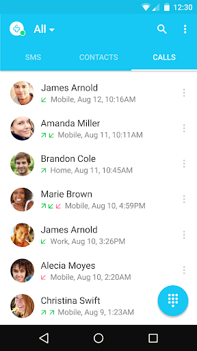 Dialer + - عکس برنامه موبایلی اندروید
