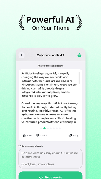 AI Writer: Chatbot Assistant - Image screenshot of android app