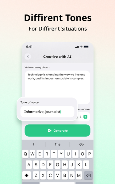 AI Writer: Chatbot Assistant - عکس برنامه موبایلی اندروید
