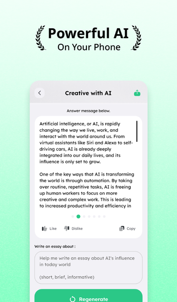 AI Writer: Chatbot Assistant - عکس برنامه موبایلی اندروید
