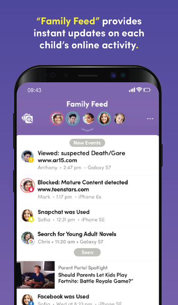 Net Nanny Parental Control App - Image screenshot of android app