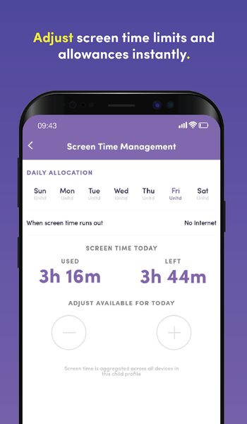 Net Nanny Parental Control App - Image screenshot of android app