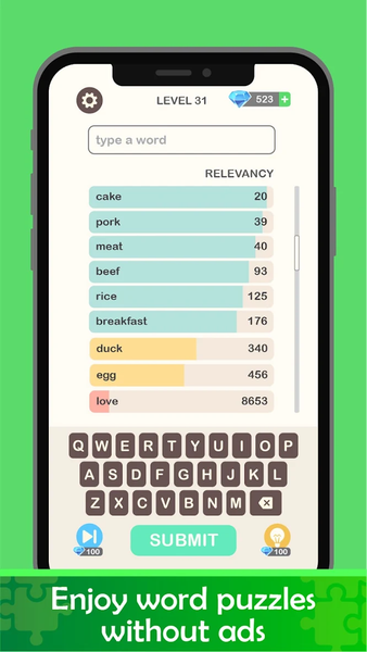 Cotexto - Similar Word - Gameplay image of android game