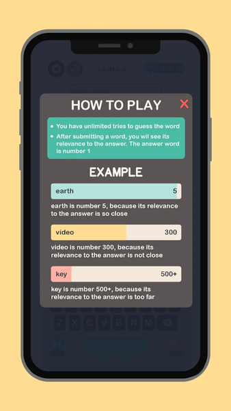 Contexto - Similar Word - Gameplay image of android game